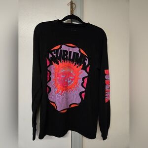 Black Sublime Graphic Longsleeve Tshirt